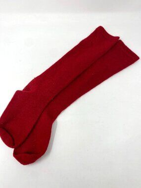 Abercrombie & Fitch Kids Holiday Knit Knee Socks Red No Tags Preowned  B13